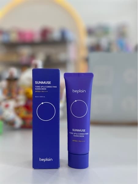 Kem Chống Nắng base tím beplain sunmuse filter lai nâng tone & hiệu chỉnh da SPF 50+ PA++++50ml