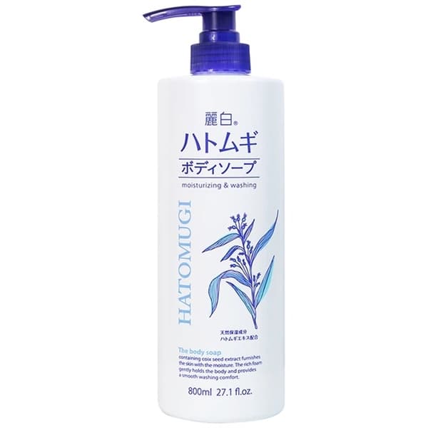 Sữa tắm Ý Dĩ Hatomugi 800ml ( trắng)